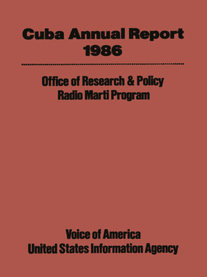 cover image of Cuba Annual Report